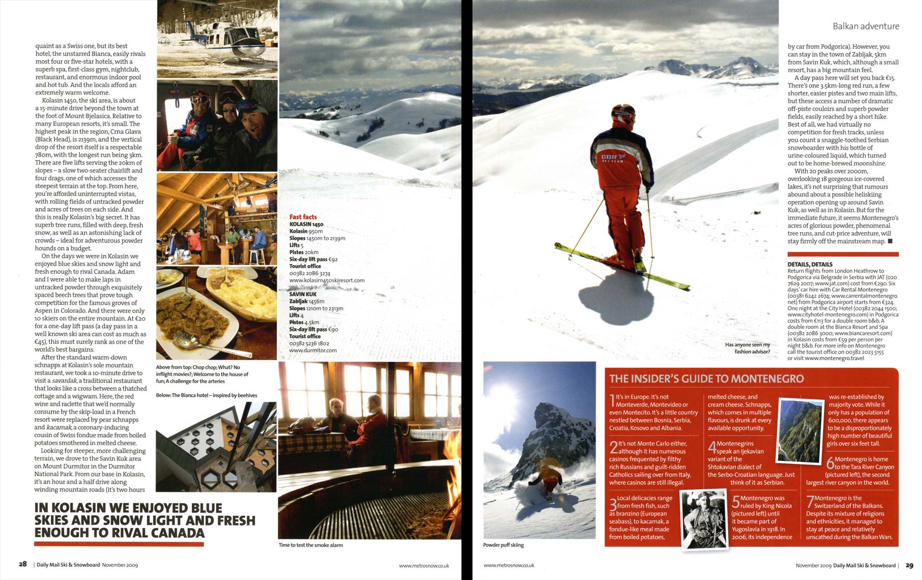 Tomas Zuccareno Photography |Montenegro Skiing Feature | Metrosnow.com