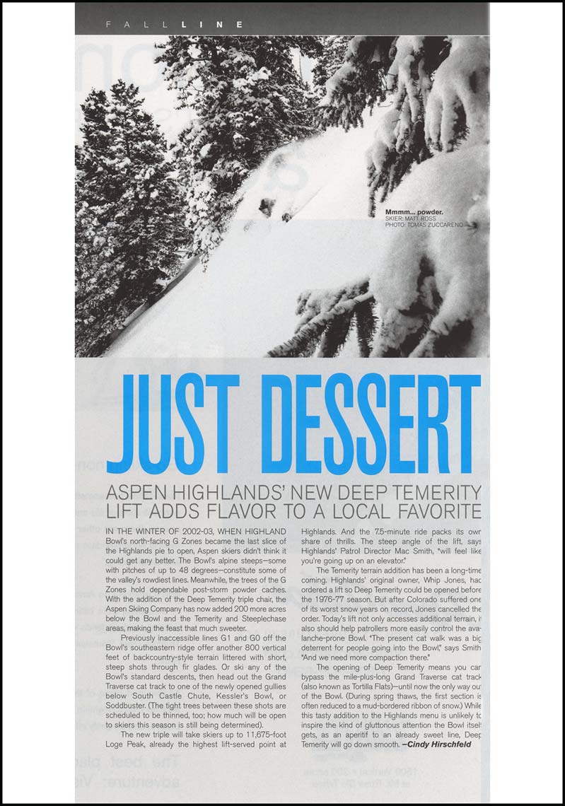Tomas Zuccareno Photography | Matt Ross | Powder Magazine